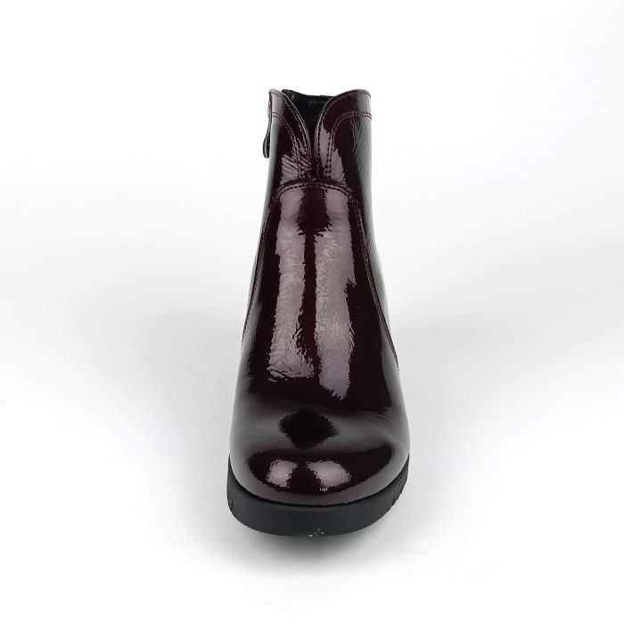 detail Dámské zimní boty na podpatku Barton 25174 vínové