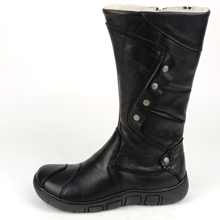 detail Dámské zimní kozačky Kacper 4-0121 163+163-BSF černé