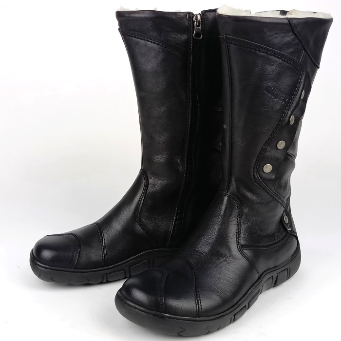 detail Dámské zimní kozačky Kacper 4-0121 163+163-BSF černé