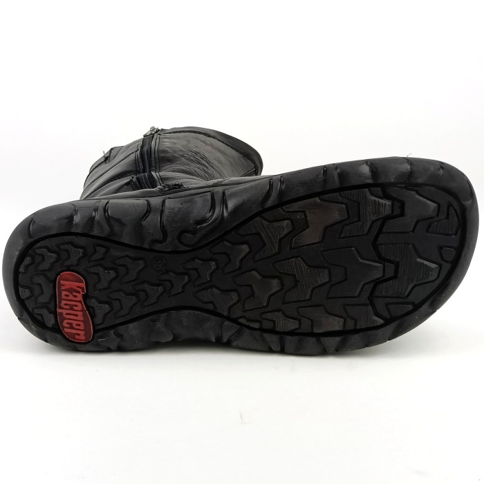 detail Dámské zimní kozačky Kacper 4-0121 163+163-BSF černé