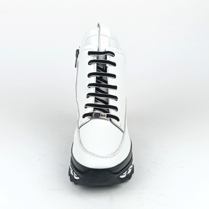 detail Dámské kotníkové zimní boty Guero P075-KS01 bílé