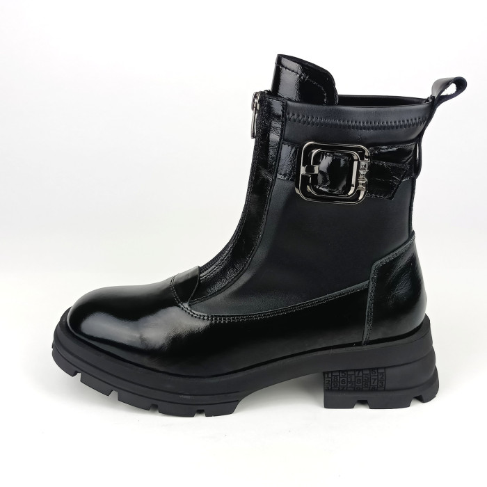 detail Dámské zimní boty na podpatku La Pinta 0430-KS733 černé