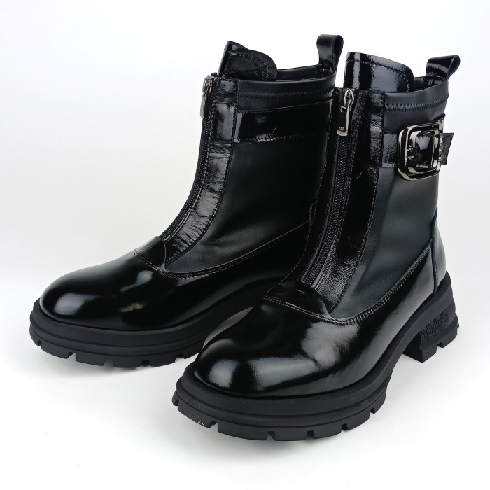 detail Dámské zimní boty na podpatku La Pinta 0430-KS733 černé