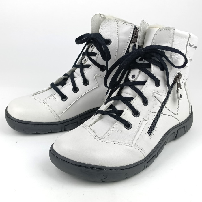 detail Dámské zimní kotníkové boty Kacper 4-0541 bílé