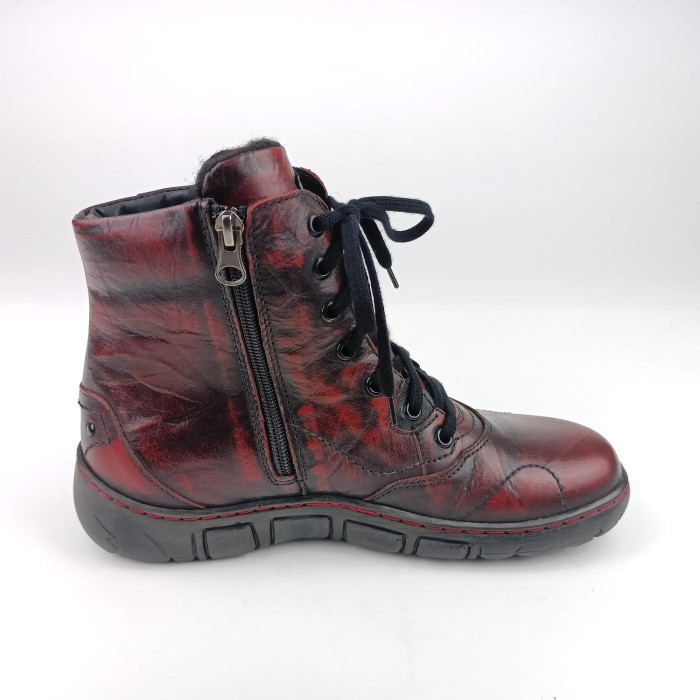 detail Dámské kotníkové zimní boty Kacper 4-0595 červené