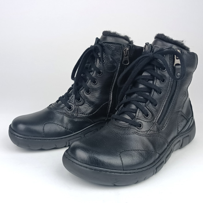 detail Dámské kotníkové zimní boty Kacper 4-0595 černé