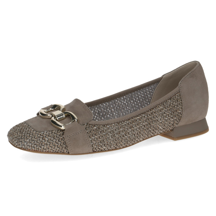 detail Dámské baleríny na podpatku Caprice 9-24201-46 326 hnědé