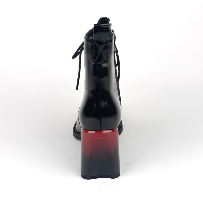 detail Dámské kotníkové boty na podpatku Ladies AZL2428 černé