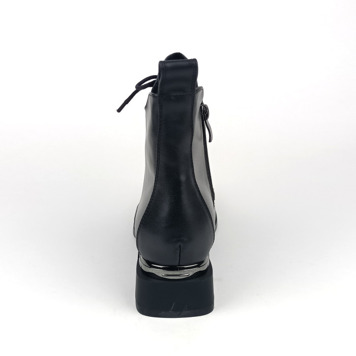 detail Dámské kotníkové boty na podpatku Ladies AZL2407 černé