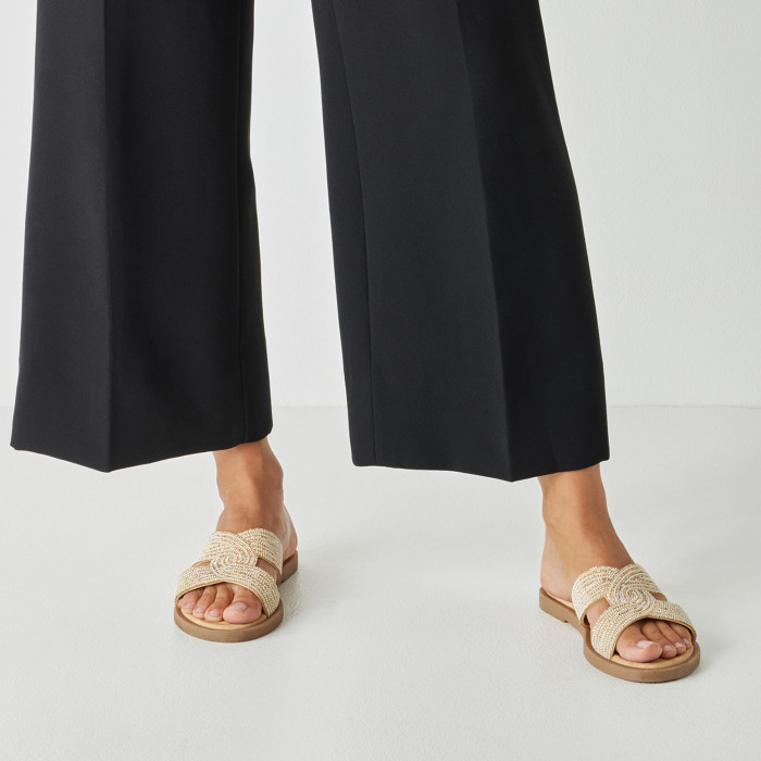 detail Dámské pantofle Tamaris 1-27113-42 930 béžové