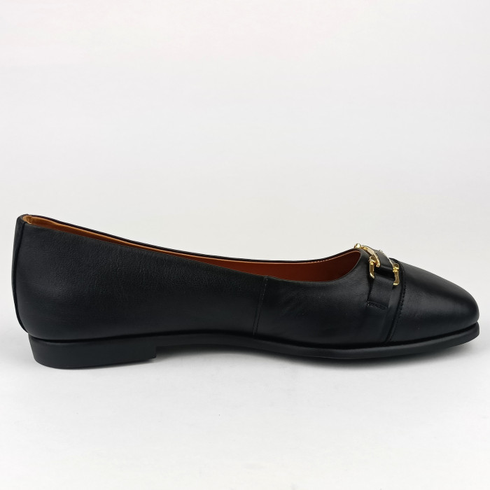 detail Dámské baleríny na podpatku Ladies 26140804 černé
