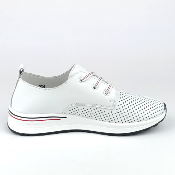 detail Dámské polobotky Looke L1445 68 207 bílé