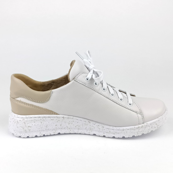 detail Dámské polobotky na klínku Peon WA/720-57 bílé