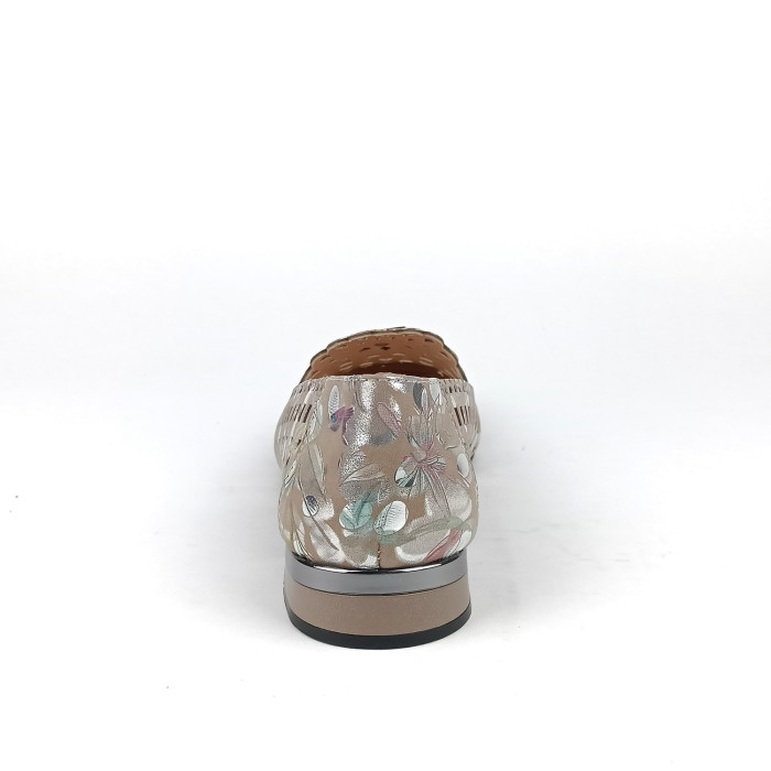 detail Dámské mokasíny na podpatku Guero G013-G400-T07 multicolor