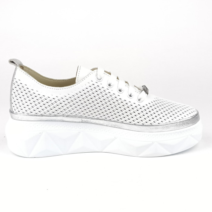 detail Dámské tenisky na platformě Guero G352-609-4-T606 bílé