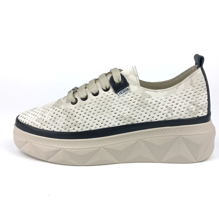 detail Dámské tenisky na platformě Guero G352-609-T606 béžové