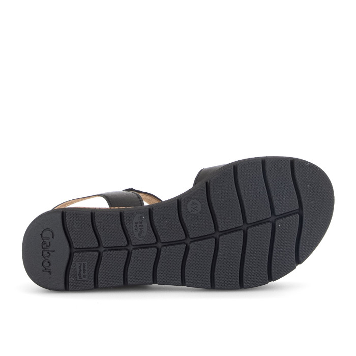 detail Dámské sandály na klínku Gabor 82.700.57 černé