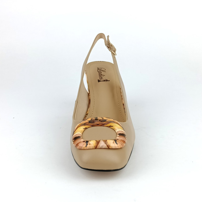 detail Dámské lodičky Ladies AZLS2649 béžové