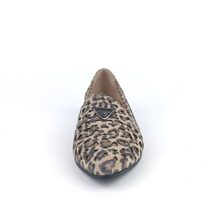 detail Dámské mokasíny na podpatku Guero G013-G355-T02 multicolor