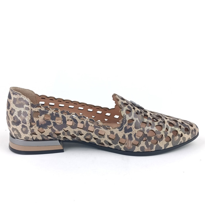 detail Dámské mokasíny na podpatku Guero G013-G355-T02 multicolor