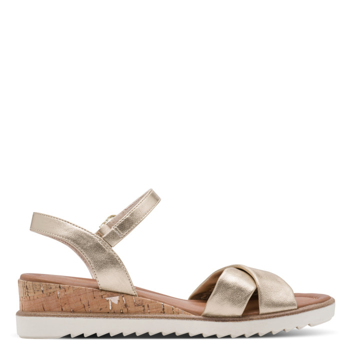 detail Dámské sandály na klínku Tamaris 1-28106-42 933 zlaté