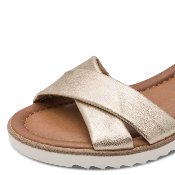 detail Dámské sandály na klínku Tamaris 1-28106-42 933 zlaté