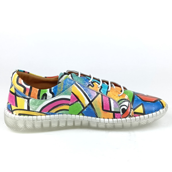 detail Dámské polobotky Manitu 850118-00 multicolor