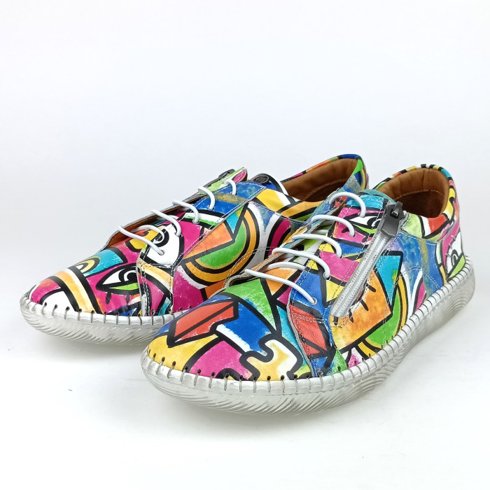 detail Dámské polobotky Manitu 850118-00 multicolor