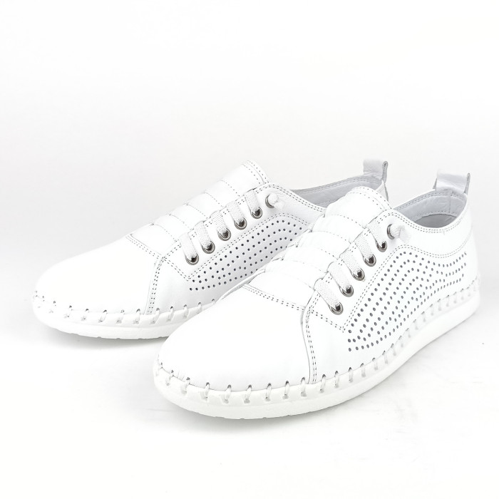 detail Dámské polobotky Wild 064 6019 bílé