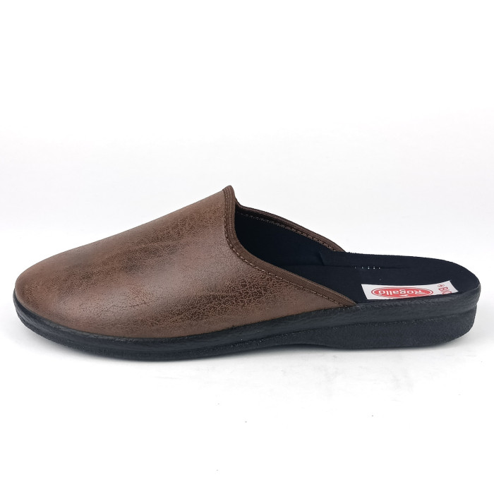 detail Pánské domácí pantofle Rogallo 30208 hnědé