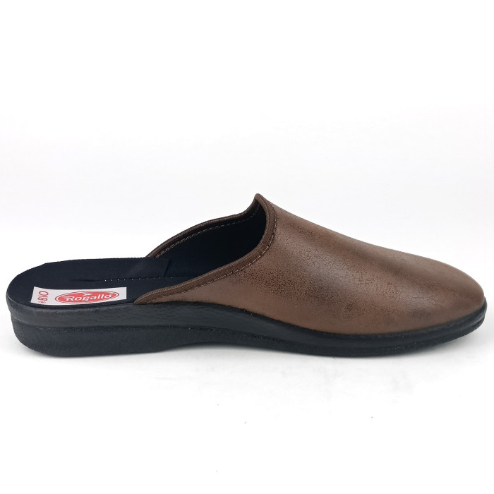 detail Pánské domácí pantofle Rogallo 30208 hnědé