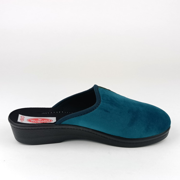 detail Dámské domácí pantofle na klínku Rogallo 29532 zelené