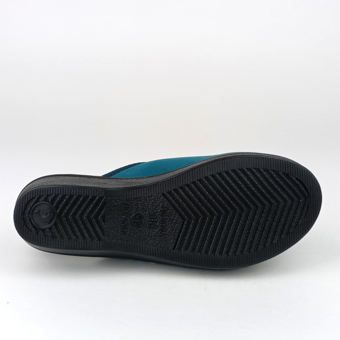 detail Dámské domácí pantofle na klínku Rogallo 29532 zelené