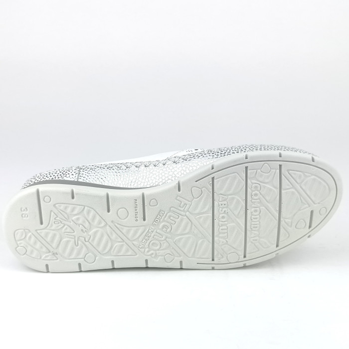 detail Dámské mokasíny na klínku Fluchos F2144 bílé