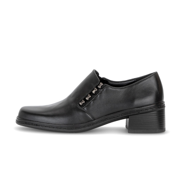 detail Dámské mokasíny na podpatku Gabor 4014.01.001 černé