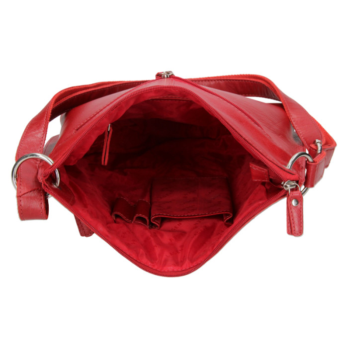 detail Kabelka přes rameno Lagen BLC/3287/16 červená