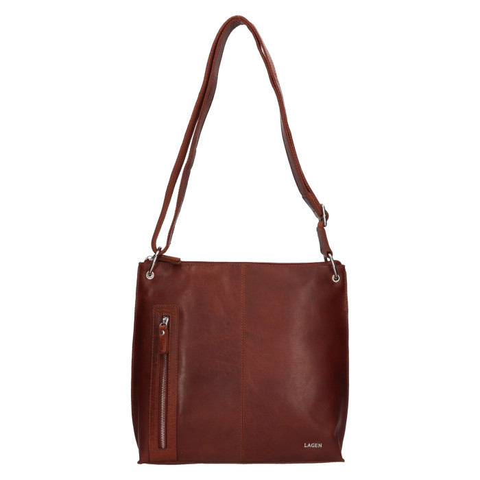 detail Kabelka přes rameno Lagen BLC/3287/16 hnědá