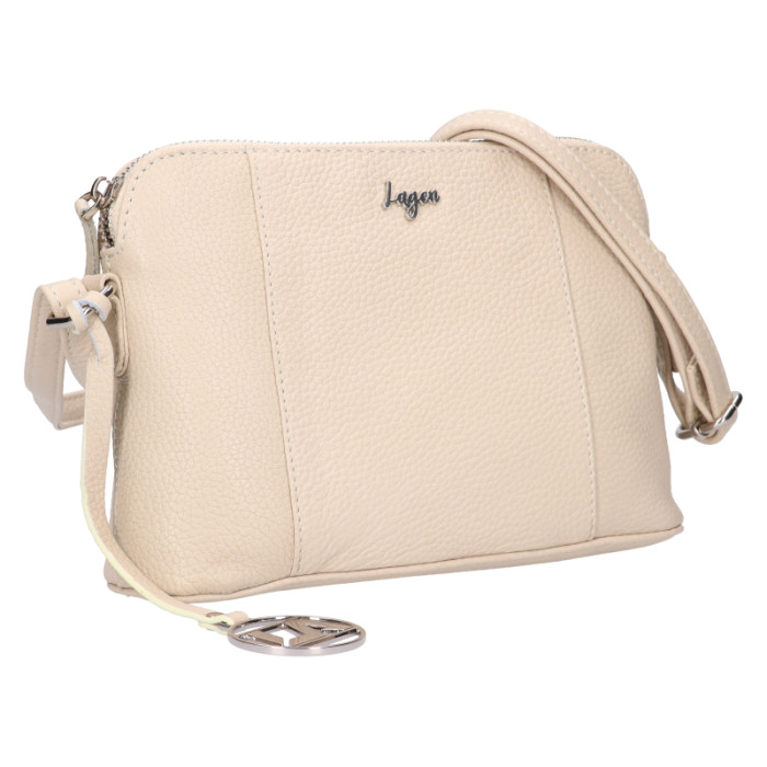 detail Kabelka přes rameno Lagen BLC-23/2671 béžová