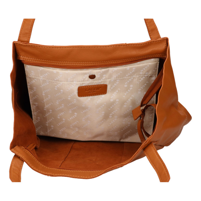 detail Kabelka přes rameno Lagen BLC-23-2736 hnědá