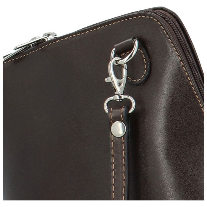 detail Dámské crossbody kabelka Delami HAI01010 hnědá