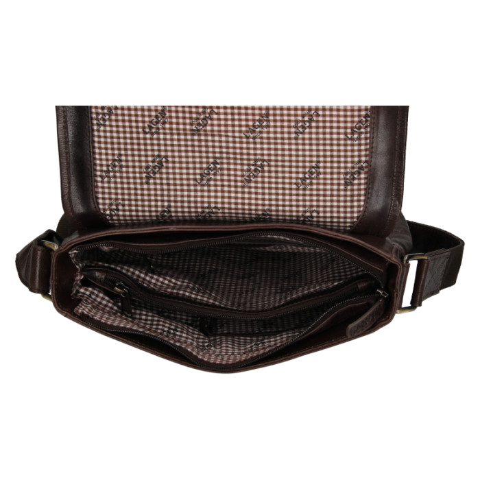 detail Pánská crossbody taška Lagen 2089/T hnědá