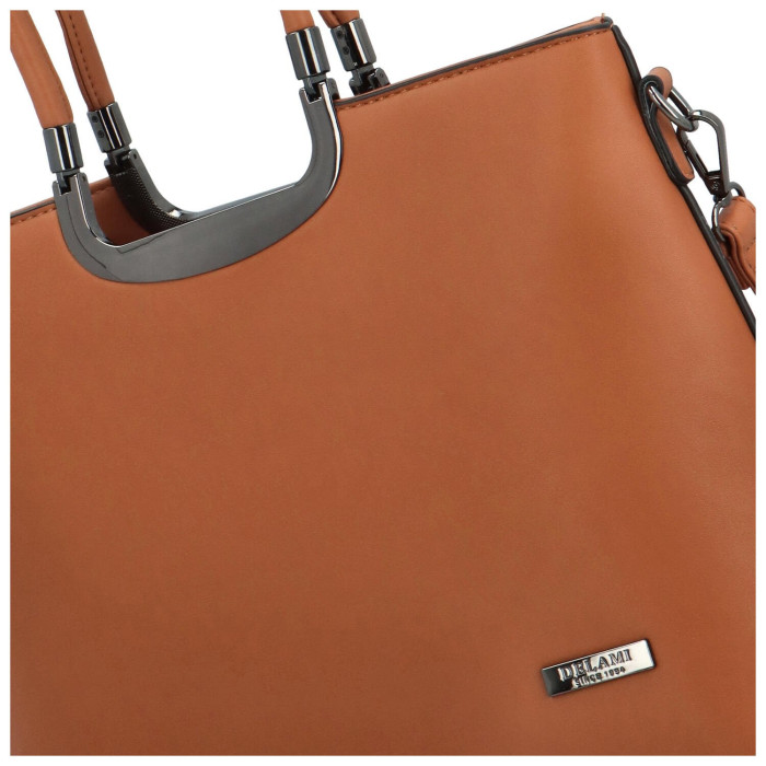 detail Dámská kabelka do ruky Delami D5904 hnědá