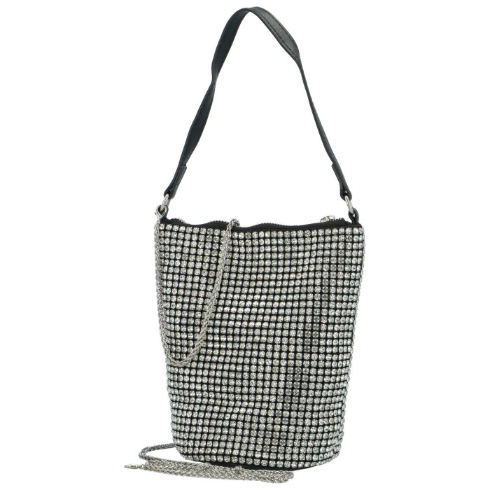 detail Stříbrná plesová kabelka Moon MZ4556