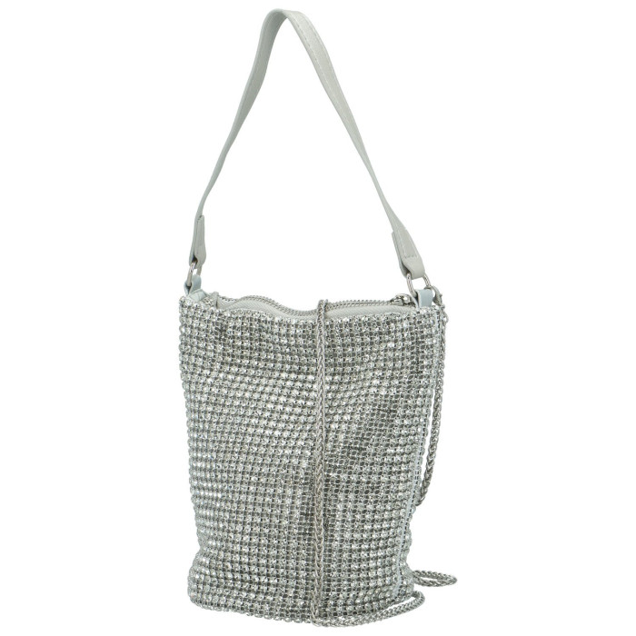 detail Stříbrná plesová kabelka Moon MZ4556