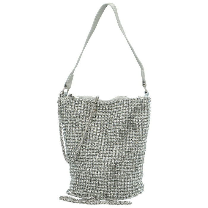 detail Stříbrná plesová kabelka Moon MZ4556