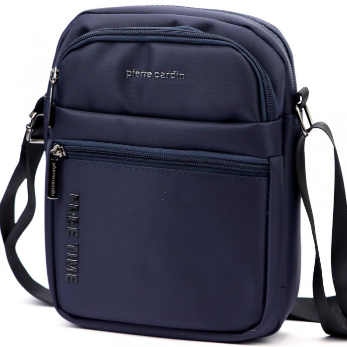 detail Pánská crossbody taška Pierre Cardin 2061 modrá