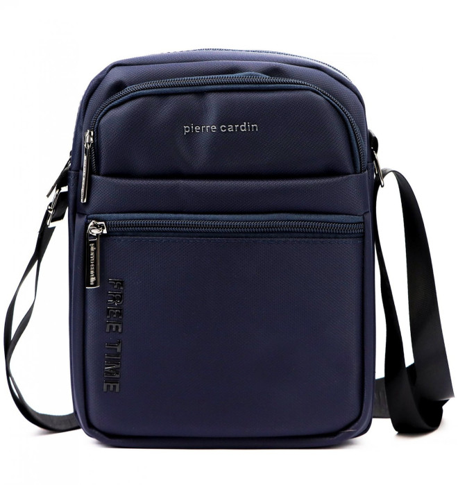 detail Pánská crossbody taška Pierre Cardin 2061 modrá