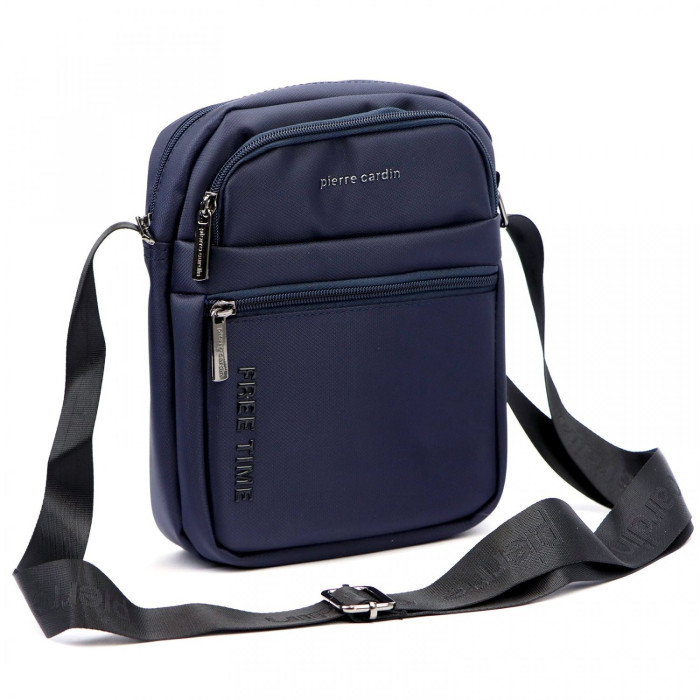 detail Pánská crossbody taška Pierre Cardin 2061 modrá