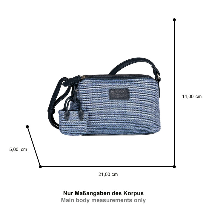 detail Dámská kabelka přes rameno Gabor 012438 modrá