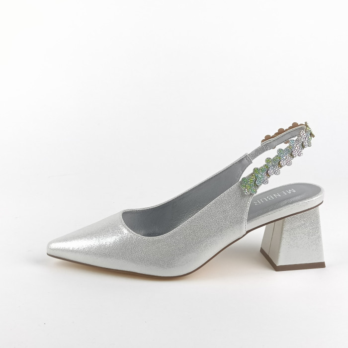 detail Dámské lodičky Menbur 25786 stříbrné